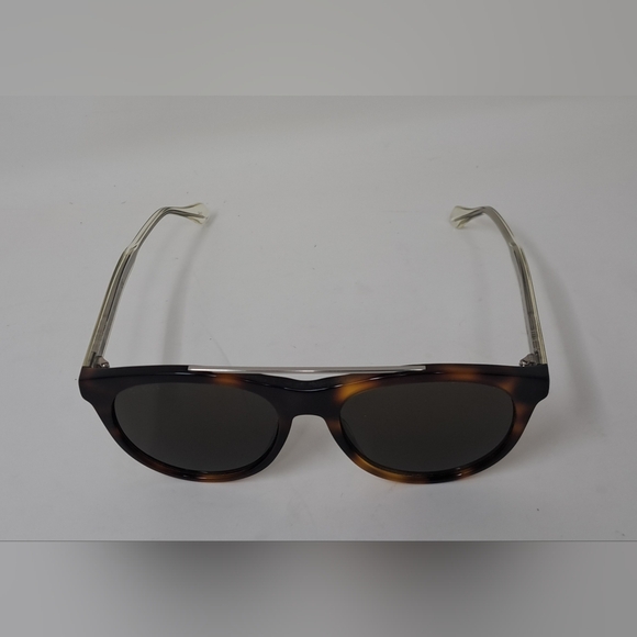 NWT Gucci Women's Sunglasses Round Havana Silver Crystal GG0559S 54-18-145 - Picture 15 of 16